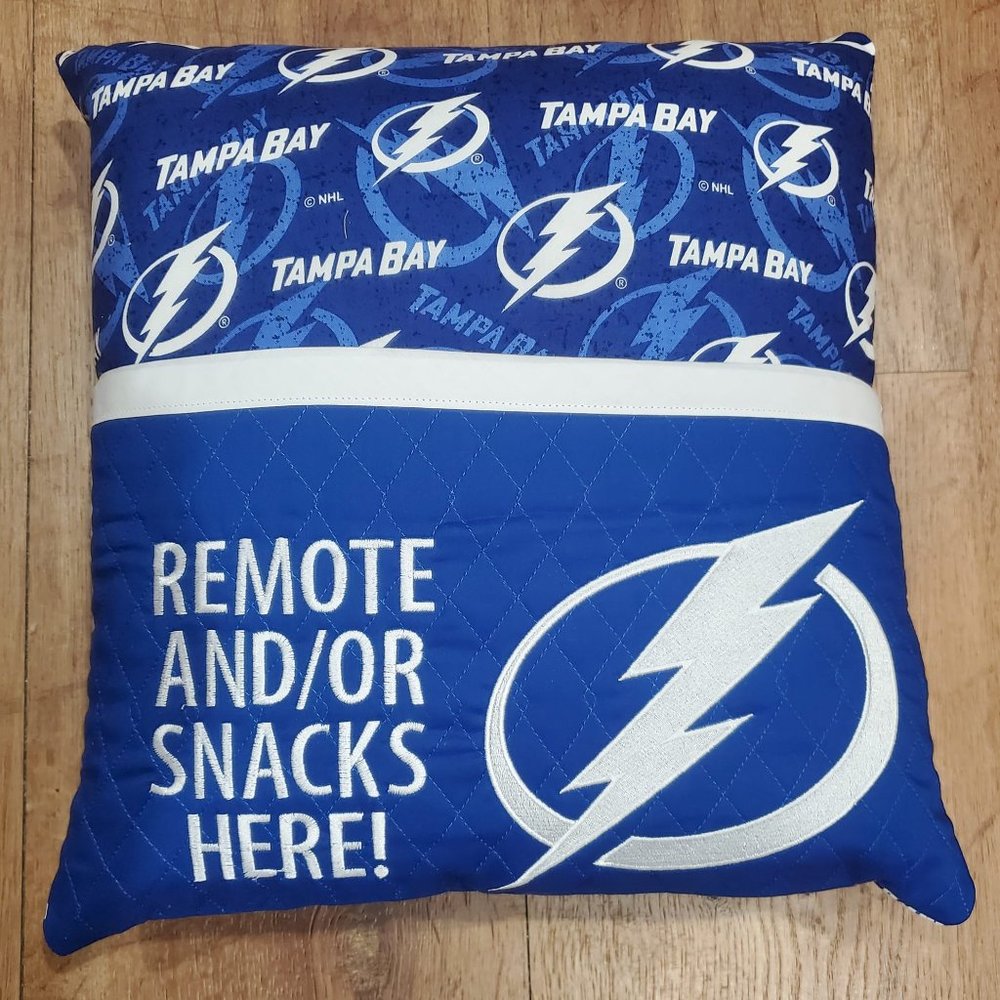 Tampa Bay Lightning Reading Book Pocket Pillow